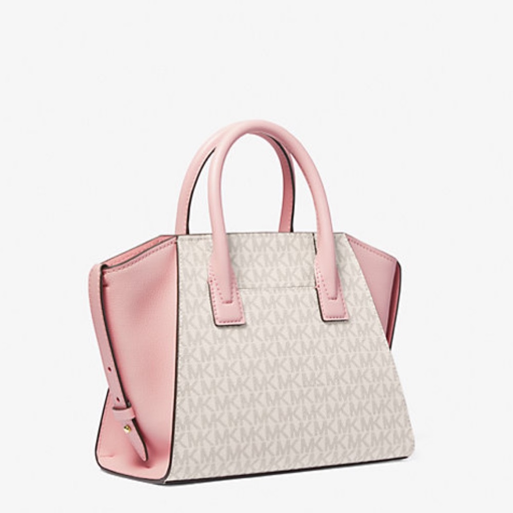 MICHAEL KORS
Avril Small Logo Top-Zip Satchel
Powder Blush Multi 
NWT - Picture 3 of 16